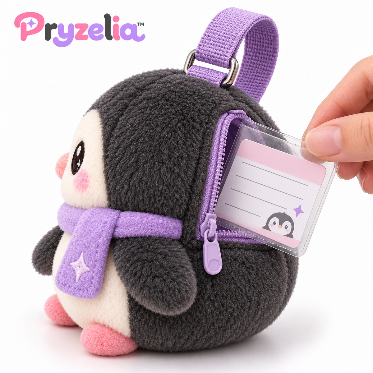 Pryzelia™ Pebble Penguin Luggage Plush