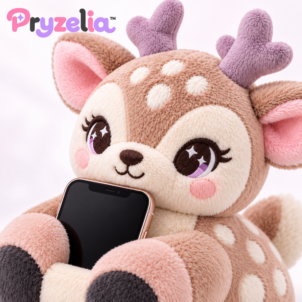 Pryzelia™ Nesting Fawn Phone Plush