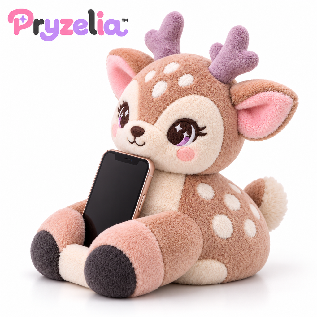 Pryzelia™ Nesting Fawn Phone Plush