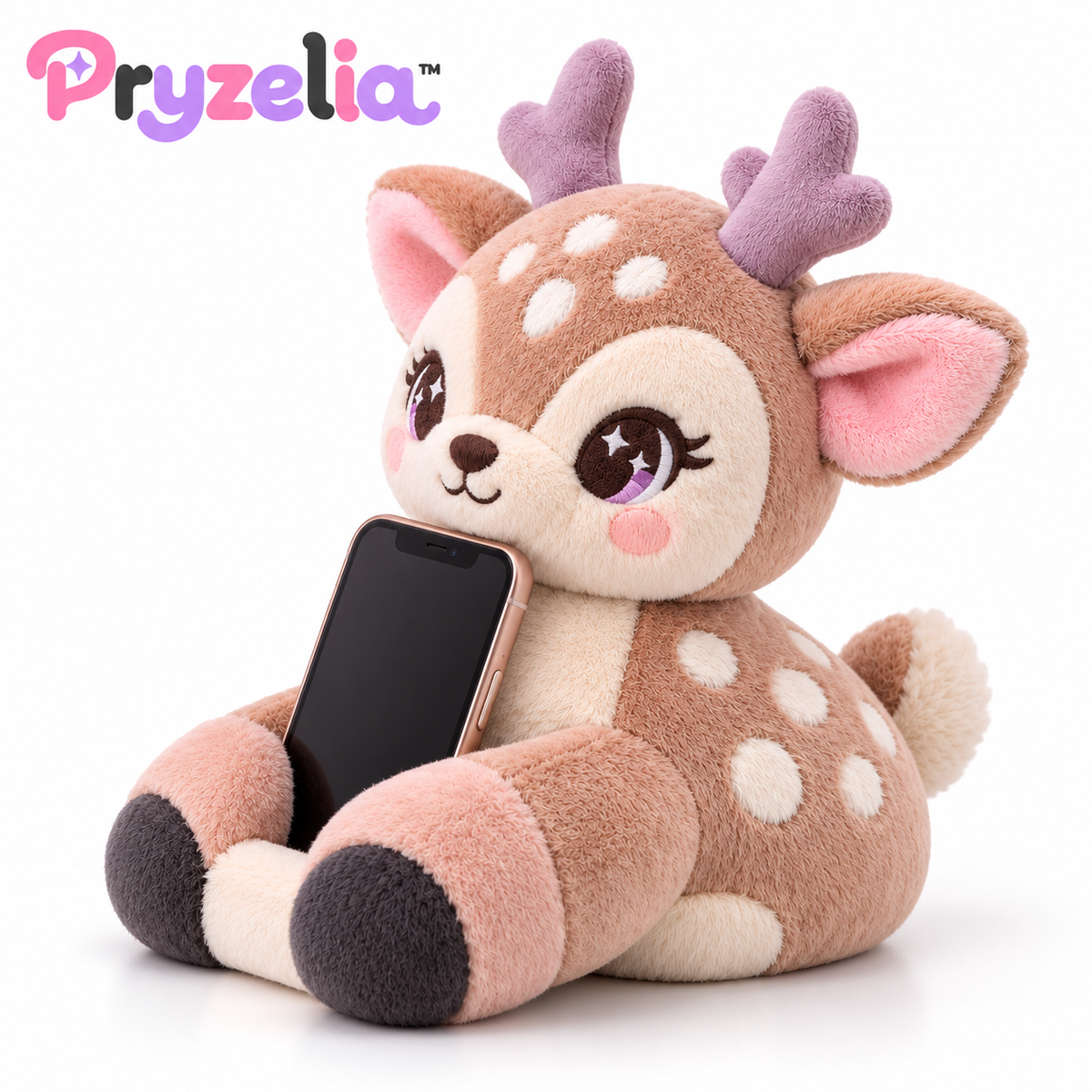 Pryzelia™ Nesting Fawn Phone Plush