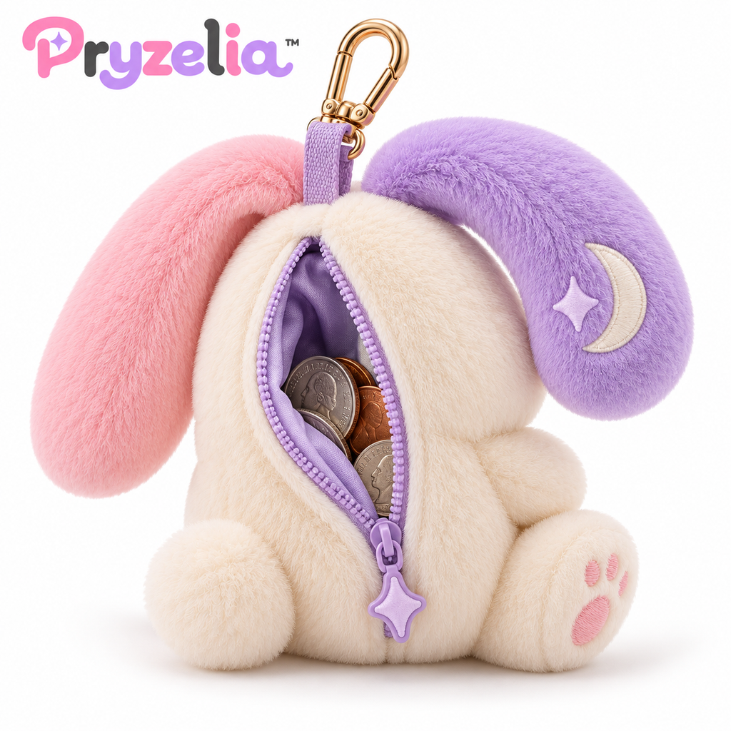 Pryzelia™ Moonloop Bunny Coin Plush