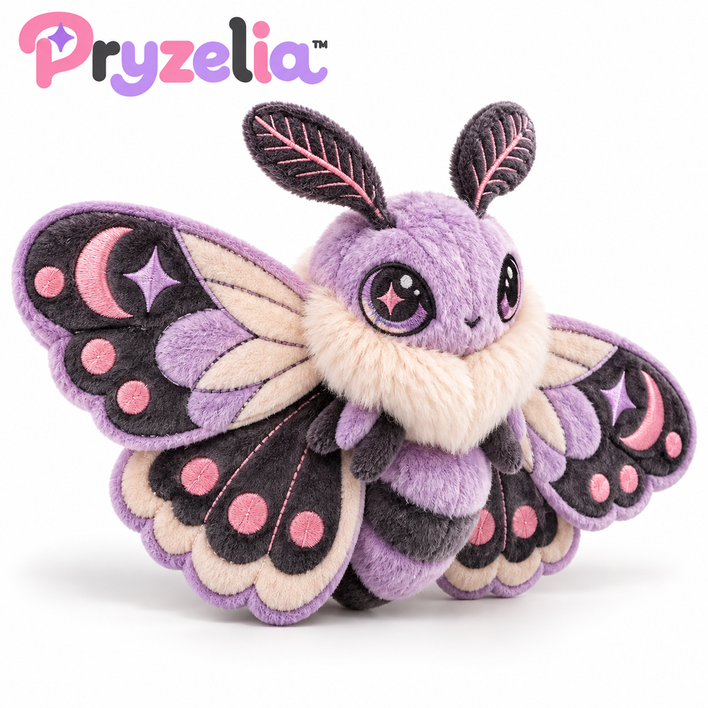 Pryzelia™ Velvet Moth Brooch Plush