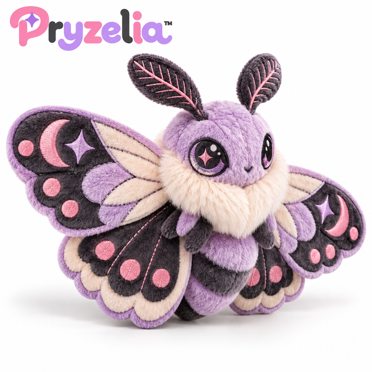 Pryzelia™ Velvet Moth Brooch Plush