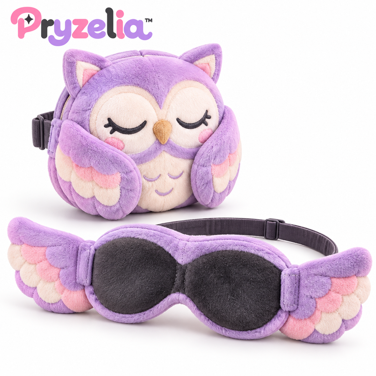 Pryzelia™ Foldwing Owl Sleep Mask Plush