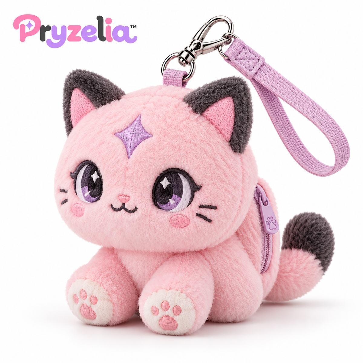 Pryzelia™ Prism Cat Bag Charm Plush