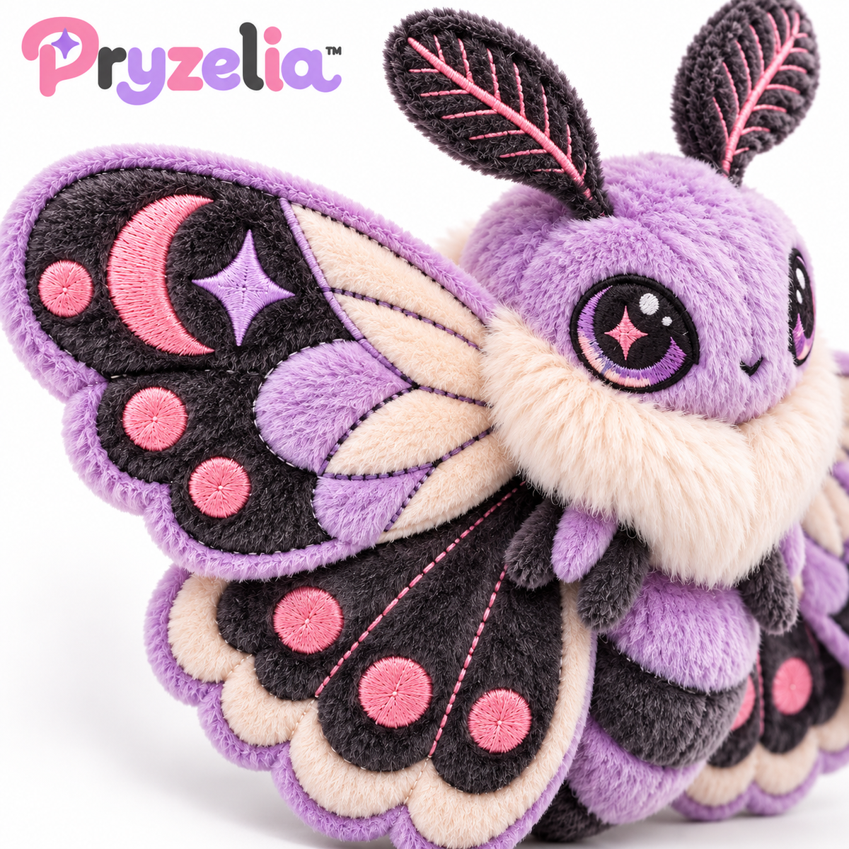 Pryzelia™ Velvet Moth Brooch Plush