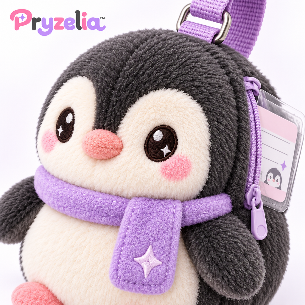 Pryzelia™ Pebble Penguin Luggage Plush