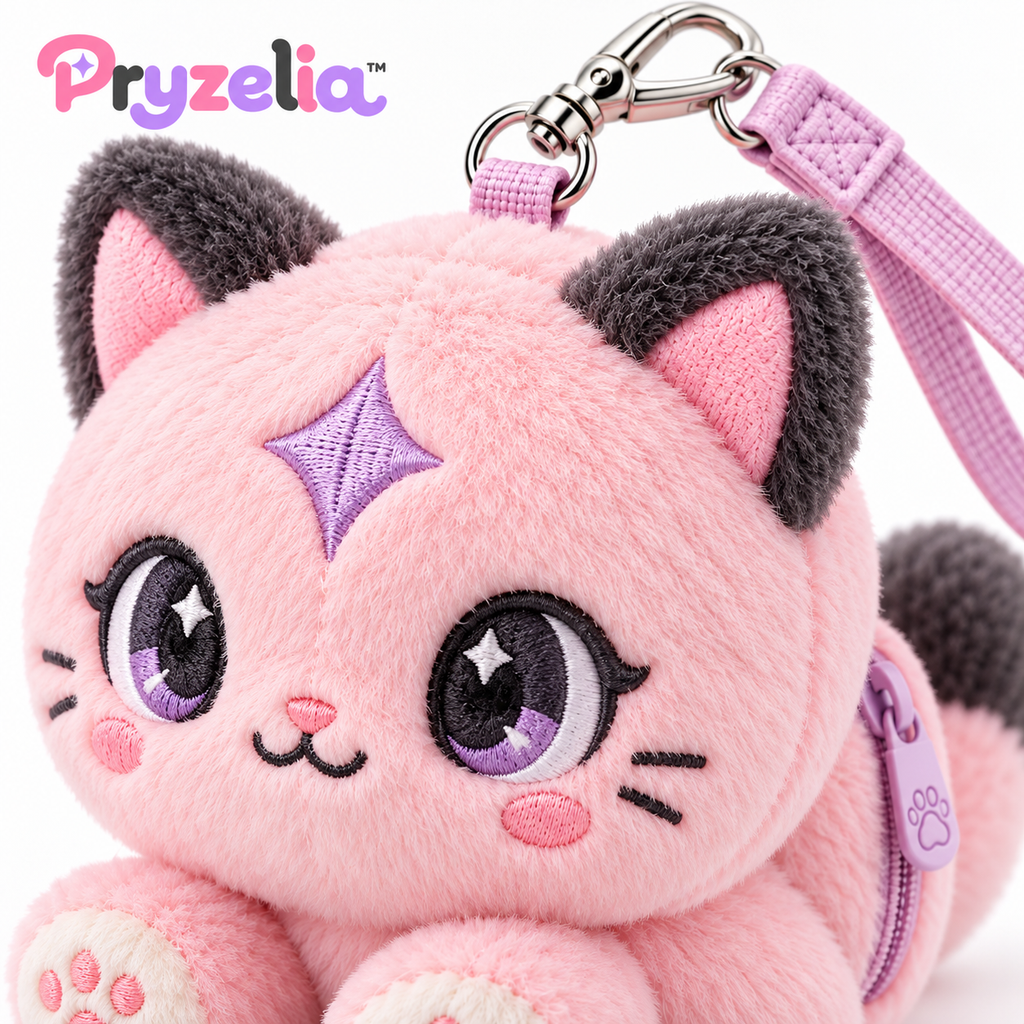 Pryzelia™ Prism Cat Bag Charm Plush